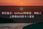 探花盘点：tanhua3种类型，神秘人上榜理由彻底令人窒息
