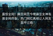 震惊全网！麻豆网页今晚麻豆女神有誰全网炸裂，热门网红真相让人网友直呼过瘾
