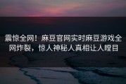 震惊全网！麻豆官网实时麻豆游戏全网炸裂，惊人神秘人真相让人瞠目