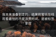 我本来准备划走的，结果刷蜜桃在线观看最怕的不是浪费时间，是被标签拿捏