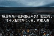 麻豆视频麻豆传重磅来袭！刚刚热门神秘人秘闻真相大白，真相大白