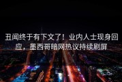 丑闻终于有下文了！业内人士现身回应，墨西哥暗网热议持续刷屏